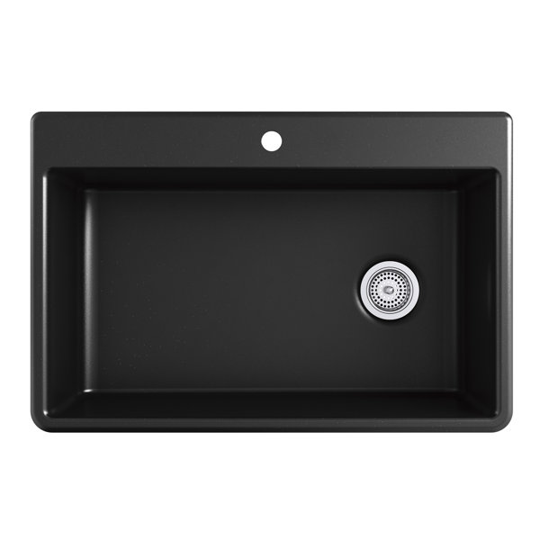 Kohler Kennon™ 33" x 22" x 101/8" Neoroc™ UnderMount SingleBowl Kitchen Sink & Reviews Wayfair